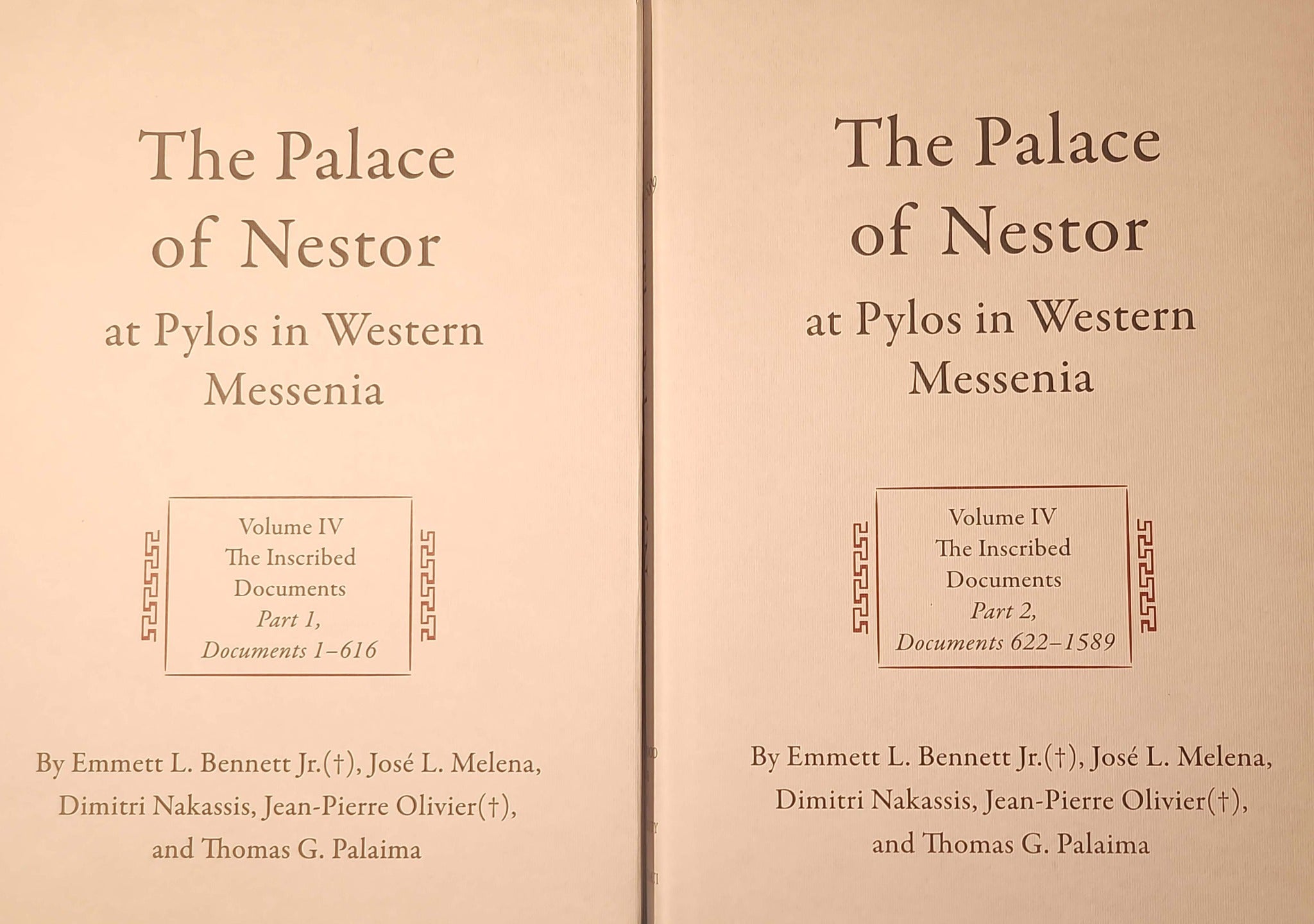 The Palace of Nestor at Pylos in Western Messenia, Volume IV (2 vols)